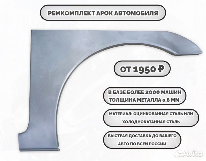 Ремонтные арки (ремкомплект) на машину