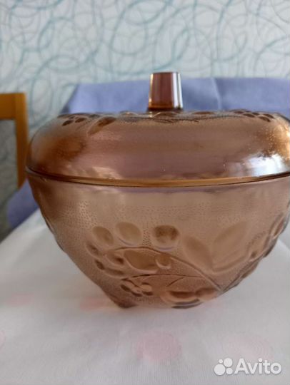 Вазы цветное стекло винтаж