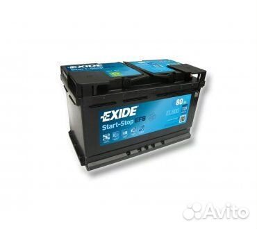 Аккумулятор Exide Start-Stop EFB 80R