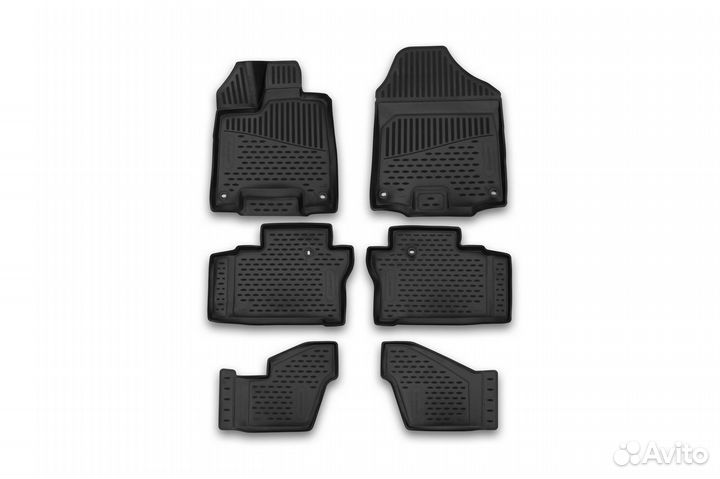 Коврики 3D в салон honda Pilot 2016