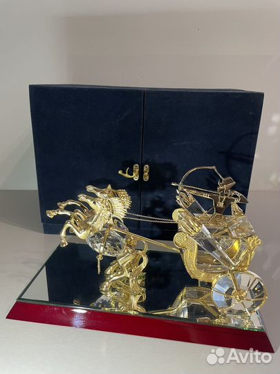 Статуэтка колесница хоусталь металл эксклюзив