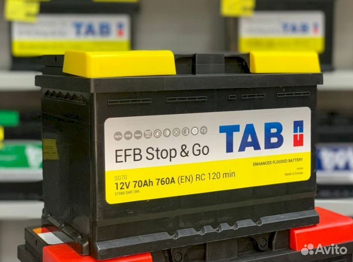 Аккумулятор новый TAB EFB stop&GO 70Ач