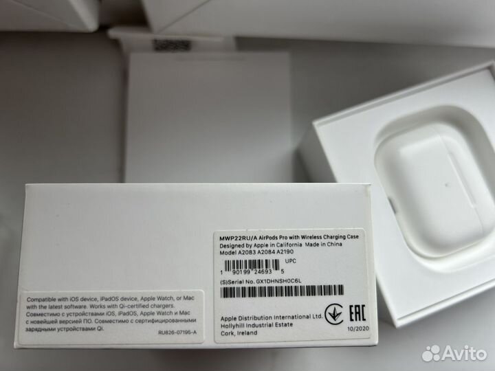 Наушники Apple AirPods Pro MWP22RU/A МТС