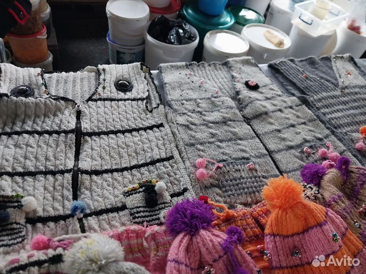 Шерстяные носки шапки