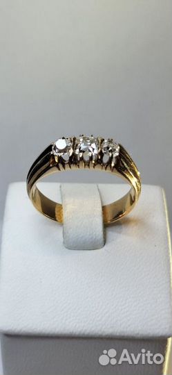 Кольцо с бриллиантами 56 пробы