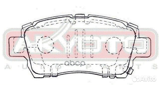 Колодки тормозные дисковые передние AKD0509 akyoto