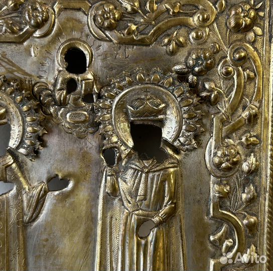 Оклад Царевич Димитрий и Святая Екатерина