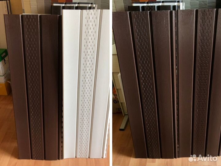 Софиты для крыши коричневые / Пушкино