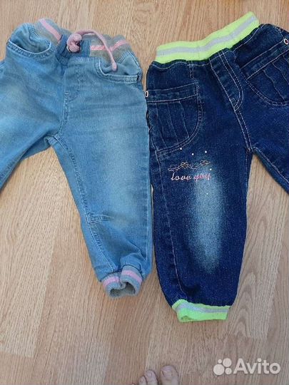 Джинсы для девочки 86