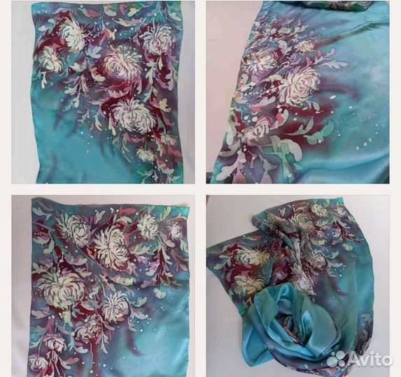 Платок шелковый батик