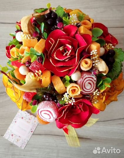 Съедобные букеты из сухофруктов