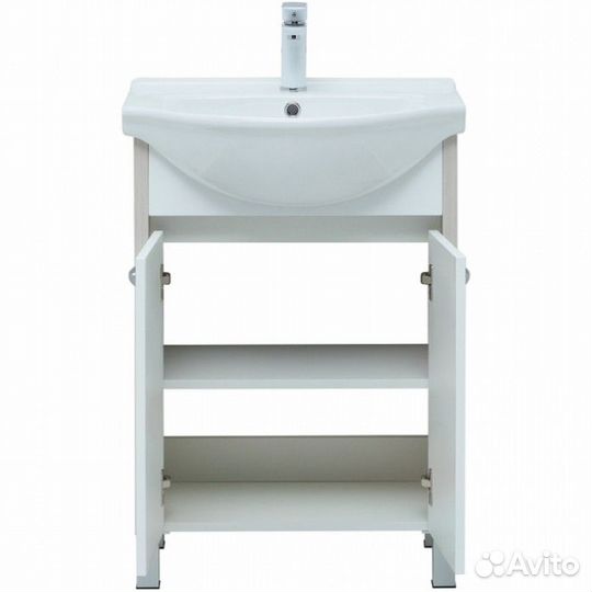 Мебель для ванной Aquanet Донна 60 белая/белый дуб