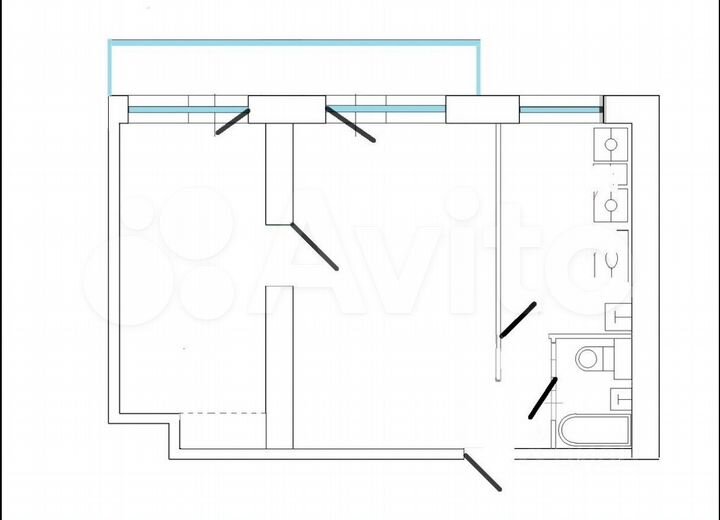 2-к. квартира, 46 м², 12/12 эт.