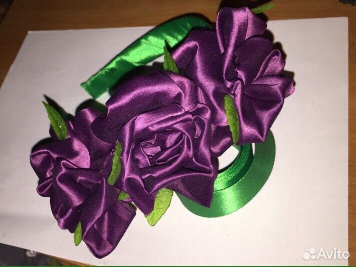 Ободок букет арка ленты Цветы