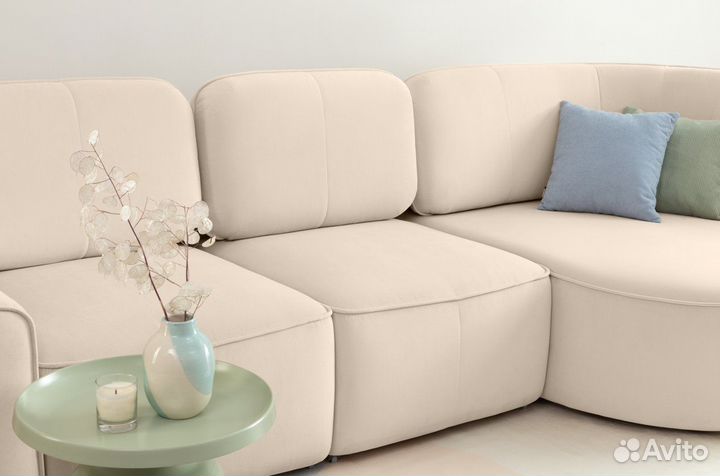 Угловой Шера диван Velvet Light