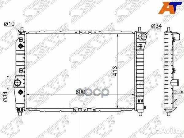Радиатор Chevrolet Aveo 02-11 / Daewoo Kalos 02-08