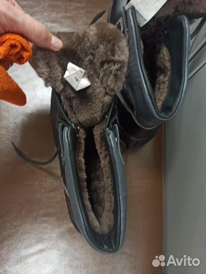 Ботинки зимние натуральная кожа 45
