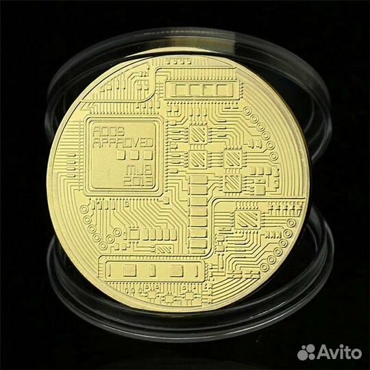 Сувенирная монета биткойн bitcoin