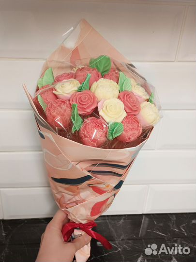 Съедобные букеты из шоколада