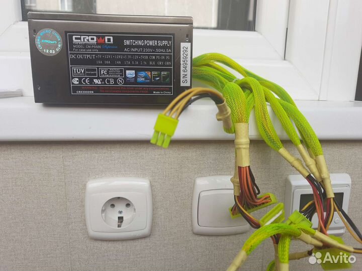 Блок питания crown
