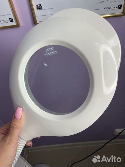 Лампа лупа напольная