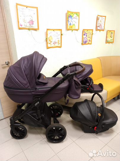 Стильная коляска Verdi Mocca / DeLorean City 3 в 1