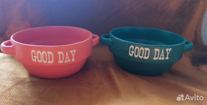 Набор тарелок и масленка новое керамика