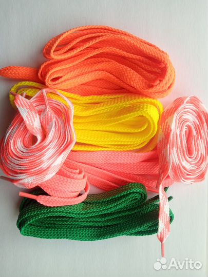 Шнурки разноцветные для обуви и подделок