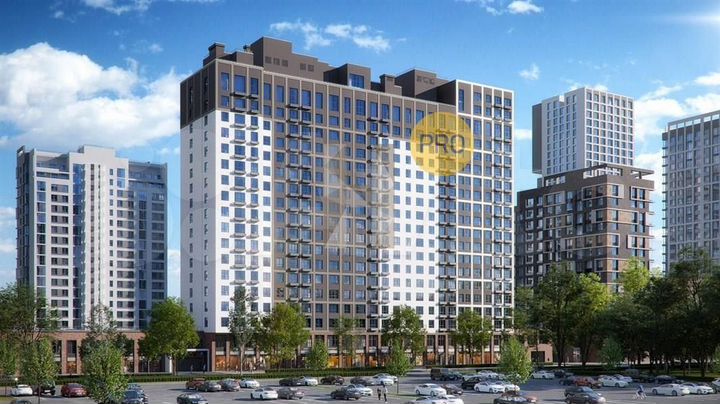 2-к. квартира, 62,4 м², 5/20 эт.