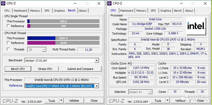 Мат. плата X79, процессор 10 ядер, 8 GB