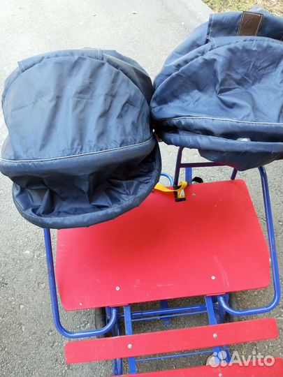 Детские санки на колесах