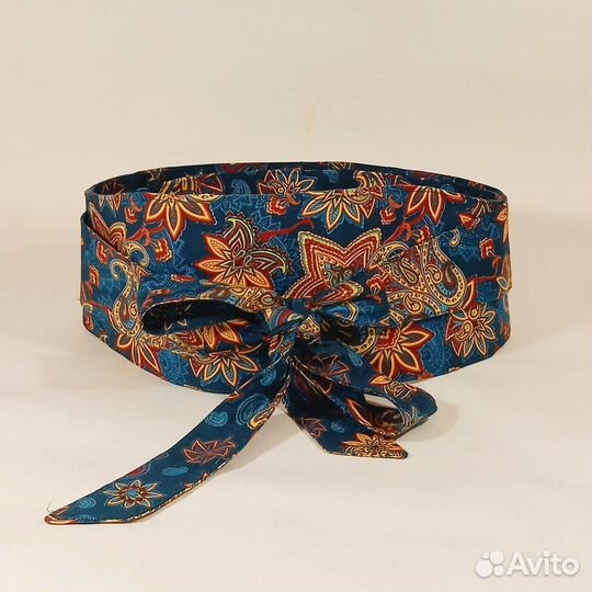 Пояс для платья,корсет,пояс женский Ethnic blue