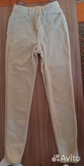 Брюки вельветовые новые кремового цвета