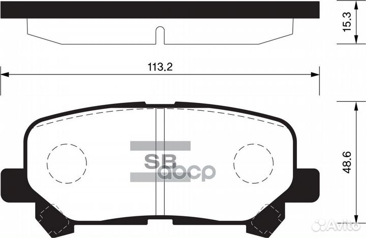 Колодки тормозные дисковые задние SP1461 Sangsi