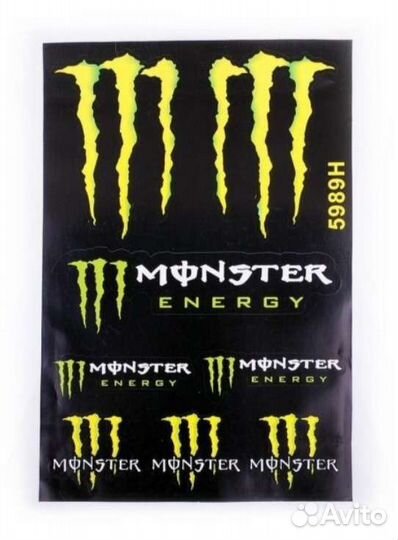 Наклейки monster