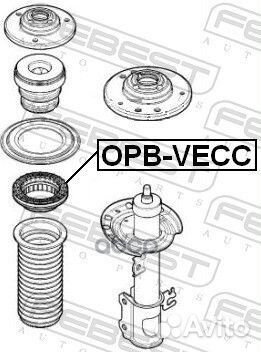 Подшипник опоры переднего амортизатора opbvecc