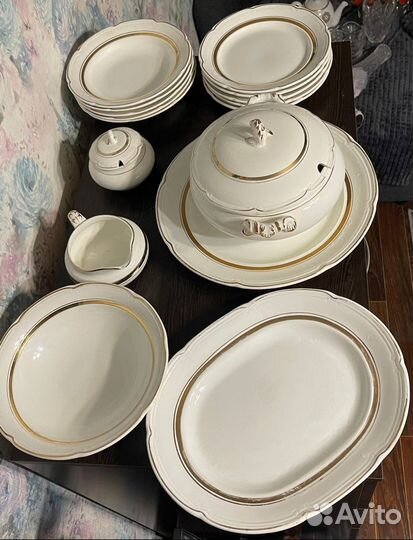 Сервиз столовый свадебный Конаково зик СССР