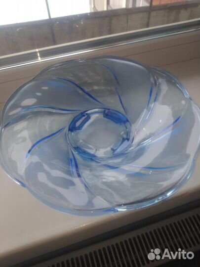 Ваза цветное стекло СССР