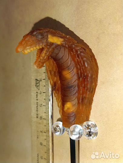 Ложка с декором змеи и гнома