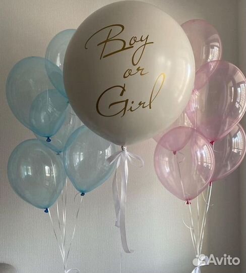 Гендер огнетушитель, шар, салют, дым на гендер