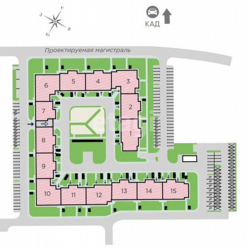 Квартира-студия, 24,7 м², 4/12 эт.