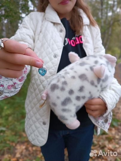 Подвеска с большим топазом