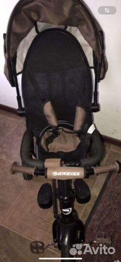 Детский велосипед трехколесный с ручкой