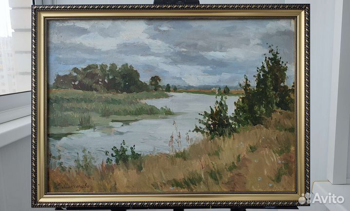 Картина Летний день на речке