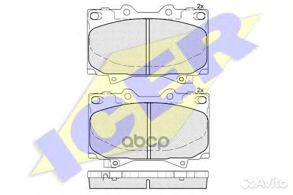 Колодки торм.пер. 181723 Icer