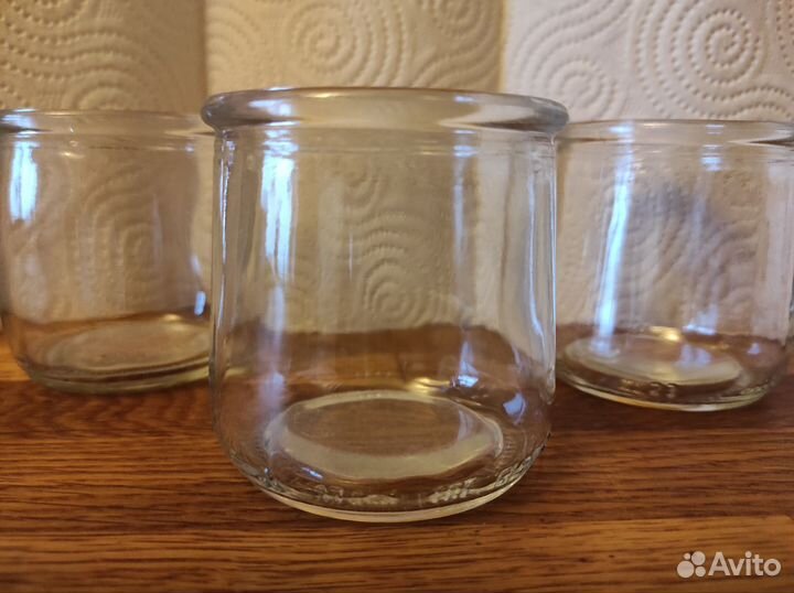 Банка стеклянная 170 мл для йогурта/свечей