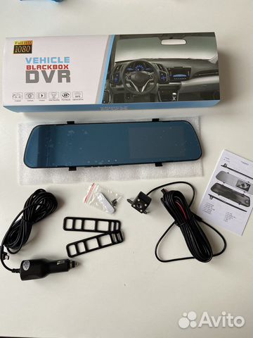 Видеорегистратор зеркало с камерой заднего вида