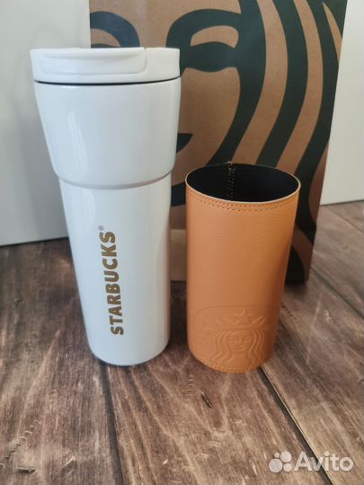 Термокружка starbucks с чехлом