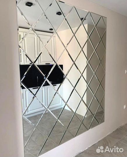 Зеркальная плитка соты