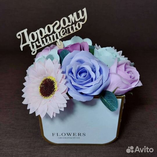 Композиции из мыльных цветов на 1 сентября